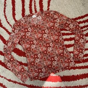 WILFRED FLORAL LONG SLEEVED TOP